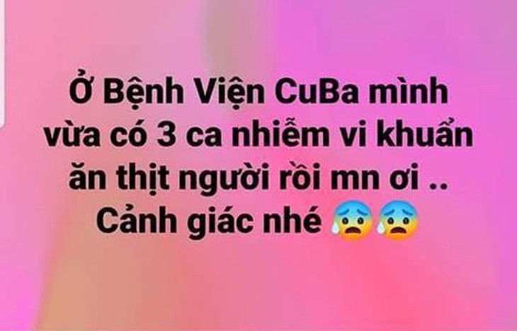 Tung tin về vi khuẩn ăn thịt người, một cô gái bị phạt 12,5 triệu đồng - Ảnh 1.