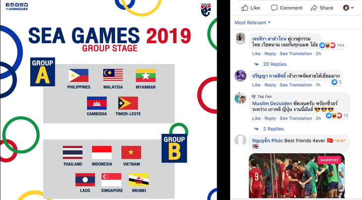 Bốc thăm SEA Games: CĐV Thái Lan ‘nản’ vì ‘gặp Việt Nam hoài’ - Ảnh 1.