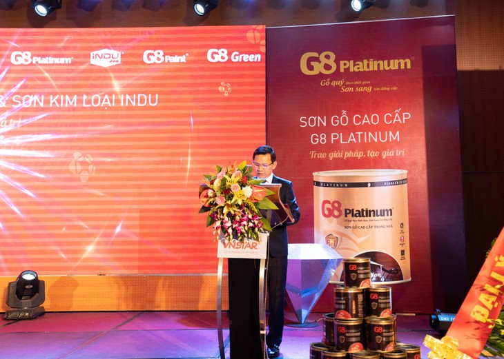 Lễ ra mắt Sơn gỗ G8 Platinum và Sơn kim loại iNDU tại Quảng Bình - Ảnh 1. Lễ ra mắt Sơn gỗ G8 Platinum và Sơn kim loại iNDU tại Quảng Bình - Ảnh 1.