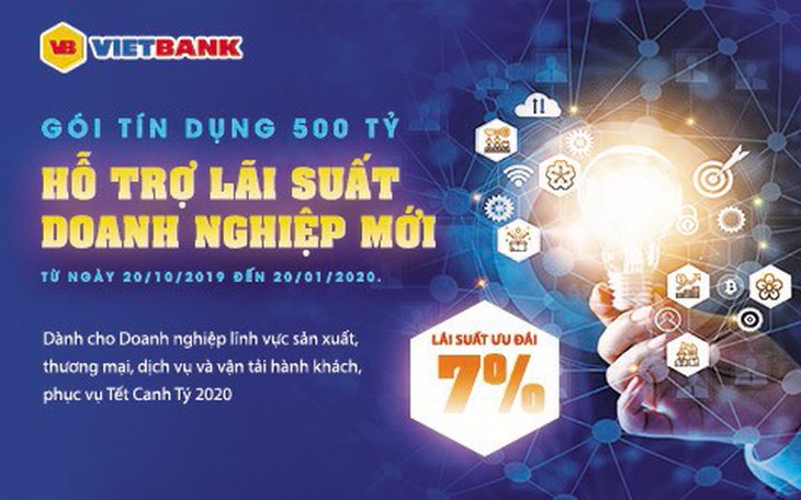 Doanh nghiệp mới được vay ưu đãi lãi suất 7% từ Vietbank - Ảnh 1.