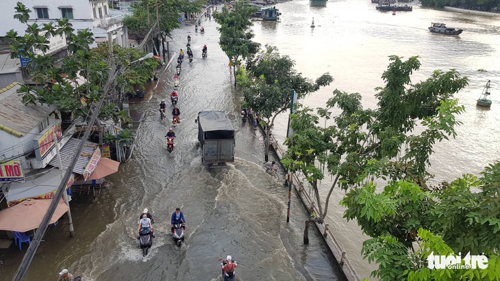 Gió mùa đông bắc gây mưa lớn miền Bắc, triều cường cao ở miền Nam - Ảnh 3.