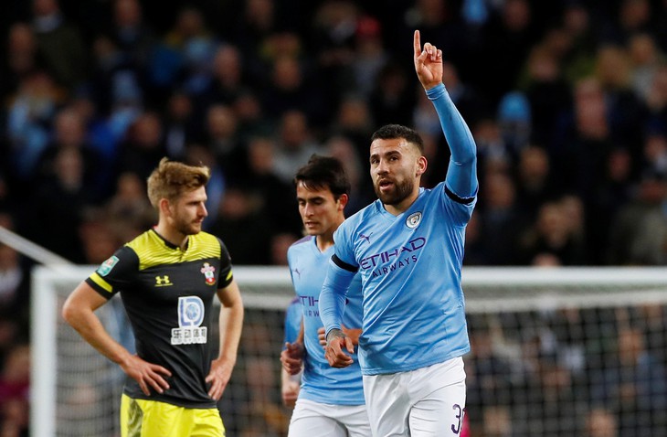 Aguero lập cú đúp, M.C hạ Southampton vào tứ kết Cúp Liên đoàn - Ảnh 1.