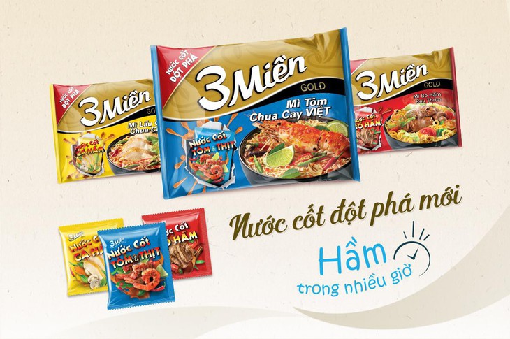 Mì 3 Miền tiếp tục dẫn đầu thị trường với công nghệ Nước cốt đột phá - Ảnh 1.