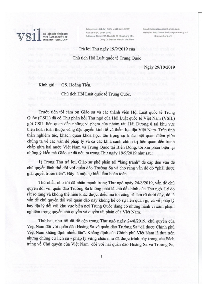 Hội Luật quốc tế Việt Nam đấu luật với Trung Quốc về Biển Đông - Ảnh 2.