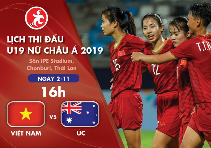 Lịch thi đấu Giải U19 nữ châu Á 2019: Việt Nam và Úc tranh vé vào bán kết - Ảnh 1.