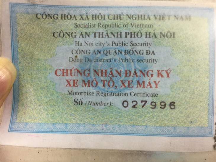 Sẽ cấp cà vẹt xe bằng thẻ nhựa có mã QR? - Ảnh 1.