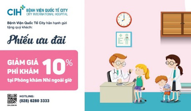 Bệnh viện Quốc Tế City khai trương phòng khám nhi ngoài giờ - Ảnh 2. Bệnh viện Quốc Tế City khai trương phòng khám nhi ngoài giờ - Ảnh 2.