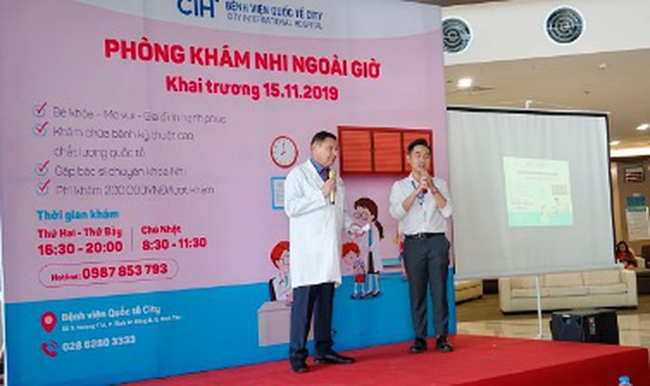 Bệnh viện Quốc Tế City khai trương phòng khám nhi ngoài giờ - Ảnh 3. Bệnh viện Quốc Tế City khai trương phòng khám nhi ngoài giờ - Ảnh 3.