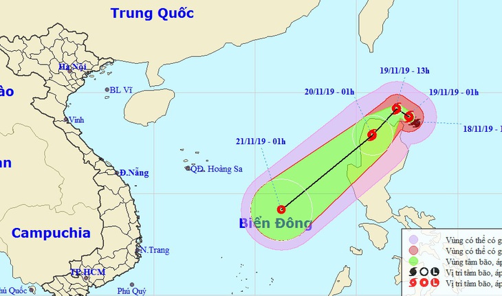 Miền Bắc mưa rét, bão Kalmaegi suy yếu khi vào Biển Đông - Ảnh 1.