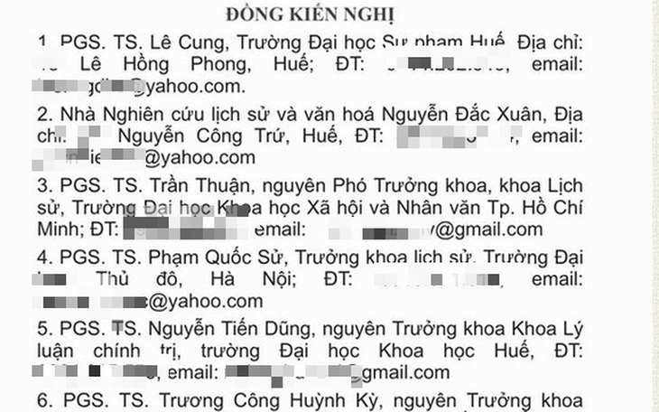 Không phản đối đặt tên đường 2 giáo sĩ nhưng vẫn có tên trong bản kiến nghị