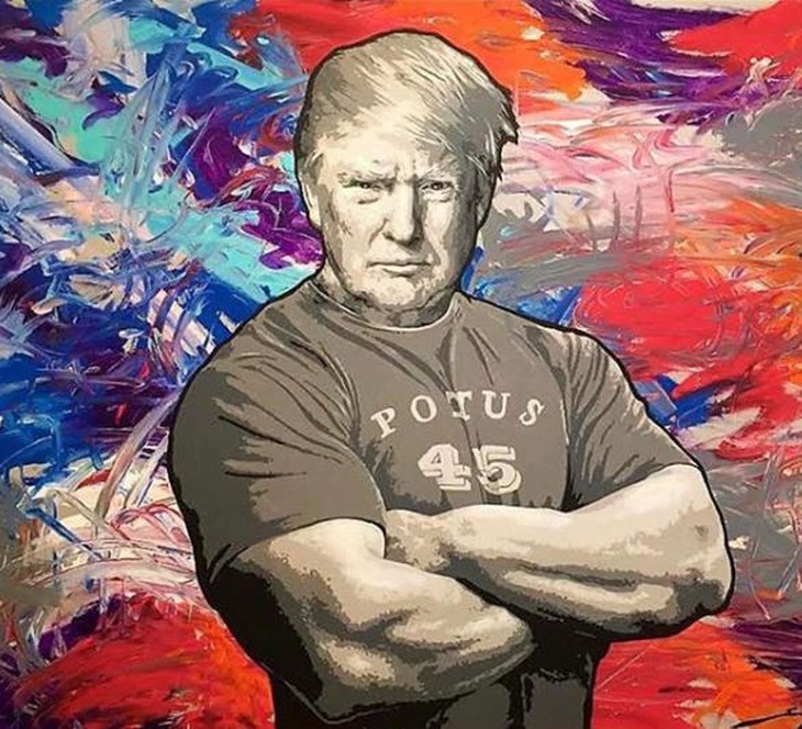 Ai photoshop hình cho ông Trump? - Ảnh 1. Ai photoshop hình cho ông Trump? - Ảnh 1.