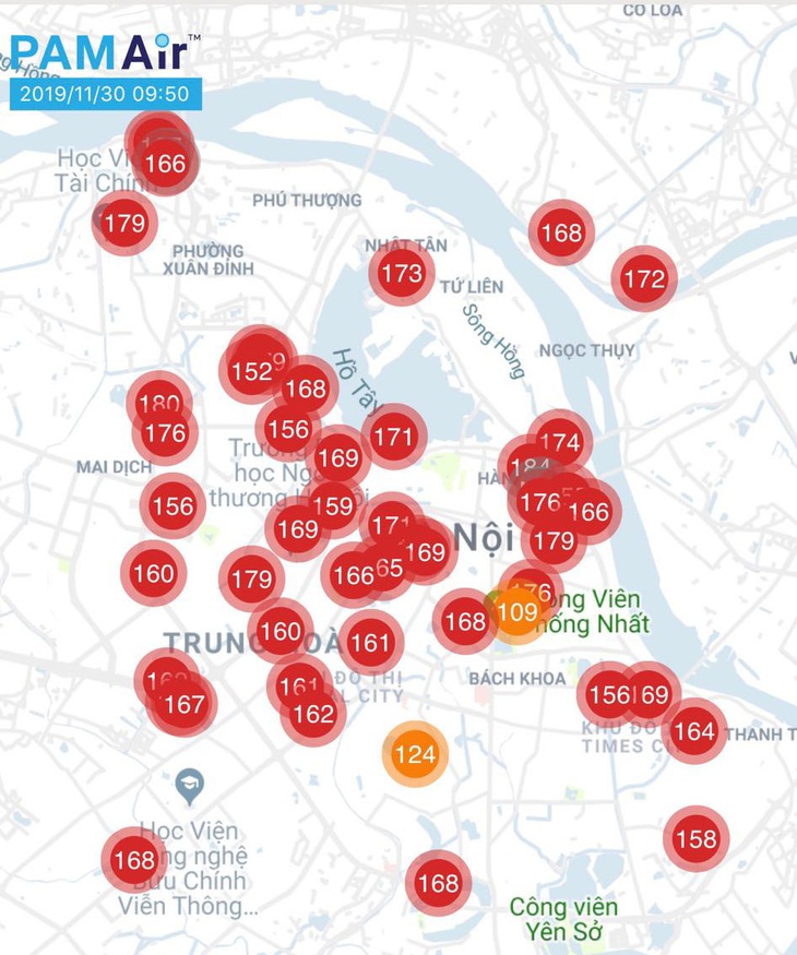 Một tuần, Hà Nội có đến 6 ngày ô nhiễm không khí vượt quy chuẩn - Ảnh 1.
