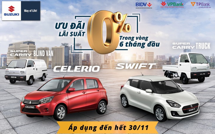 Kỷ niệm 25 năm thành lập, Suzuki ưu đãi lớn cho khách hàng