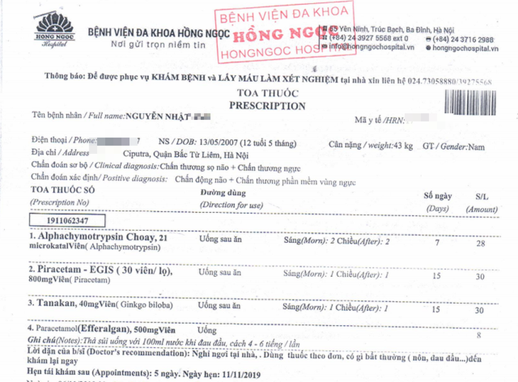 Đề nghị khởi tố vụ bé trai 12 tuổi ở khu đô thị Ciputra bị hàng xóm đánh chấn động não - Ảnh 2.