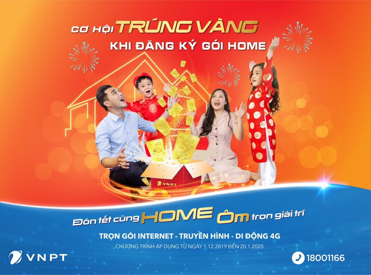 Trúng vàng SJC 9999 khi đăng ký Internet, truyền hình VNPT dịp Tết - Ảnh 1.