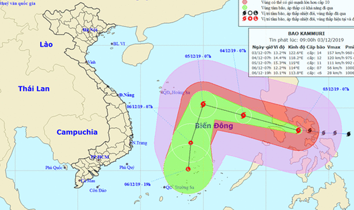 Bão Kammuri mạnh cấp 14, giật cấp 17, có suy yếu khi vào Biển Đông? - Ảnh 1.