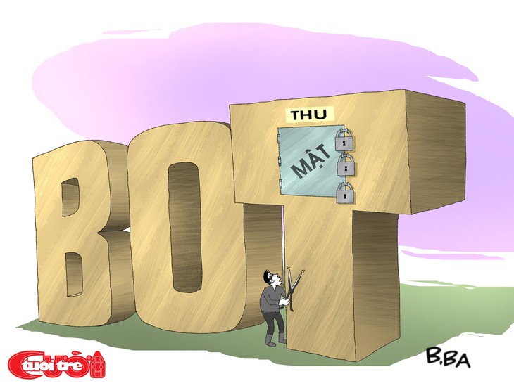 Biếm họa cướp trạm BOT - Ảnh 2. Biếm họa cướp trạm BOT - Ảnh 2.