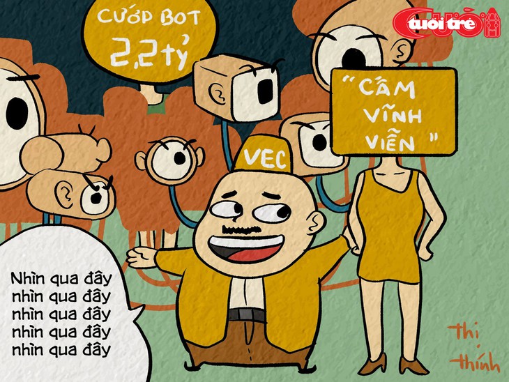 Biếm họa doanh nghiệp vượt luật cấm xe vào cao tốc - Ảnh 2. Biếm họa doanh nghiệp vượt luật cấm xe vào cao tốc - Ảnh 2.