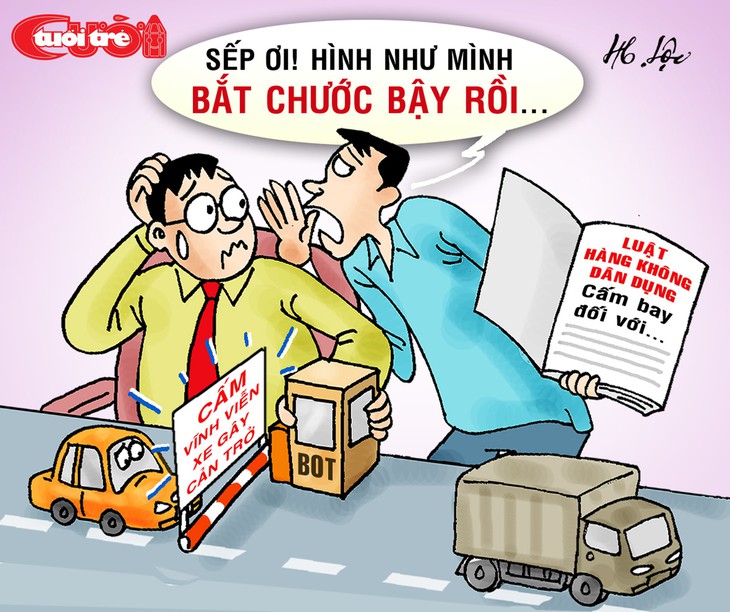 Biếm họa doanh nghiệp vượt luật cấm xe vào cao tốc - Ảnh 4. Biếm họa doanh nghiệp vượt luật cấm xe vào cao tốc - Ảnh 4.