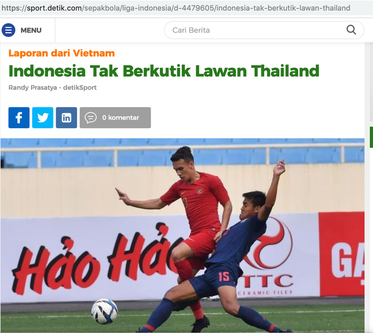 Báo chí Indonesia nổi giận với đội nhà - Ảnh 2. Báo chí Indonesia nổi giận với đội nhà - Ảnh 2.