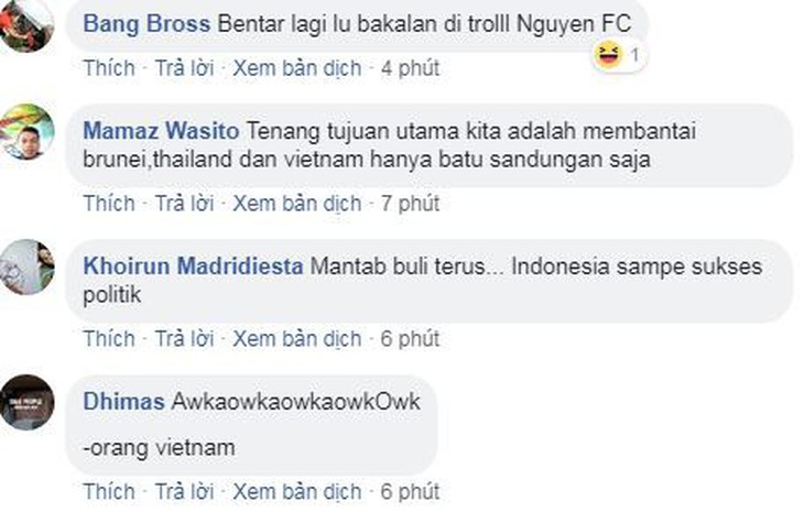 Đội nhà bít cửa, CĐV Indonesia trù ẻo Việt Nam thua Thái Lan - Ảnh 2. Đội nhà bít cửa, CĐV Indonesia trù ẻo Việt Nam thua Thái Lan - Ảnh 2.