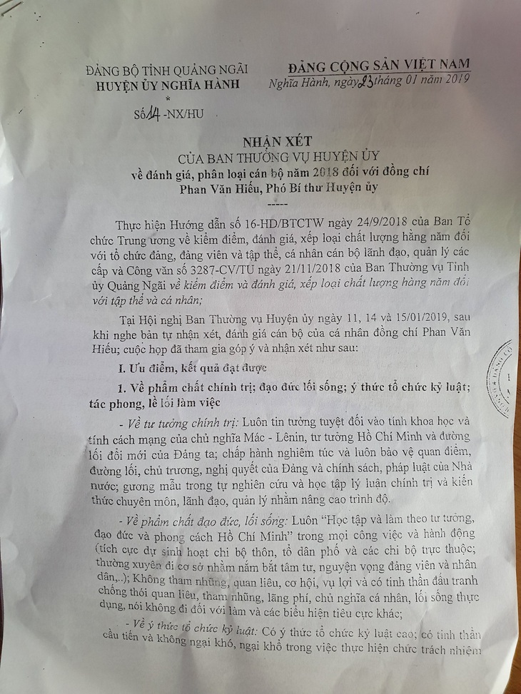 Phó bí thư huyện ủy nhận tin nhắn đe dọa bị điều động làm việc khác - Ảnh 2.