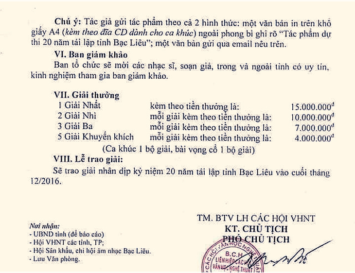 Đoạt giải nhưng dài cổ chờ nhận hơn 2 năm vì ban tổ chức… thiếu tiền - Ảnh 1.