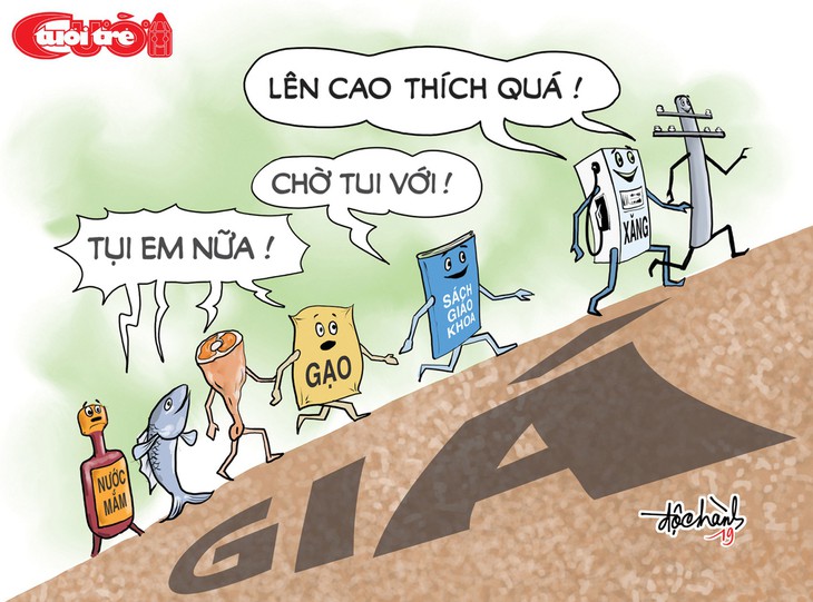 Chùm tranh biếm họa: Lên luôn! - Ảnh 1. Chùm tranh biếm họa: Lên luôn! - Ảnh 1.