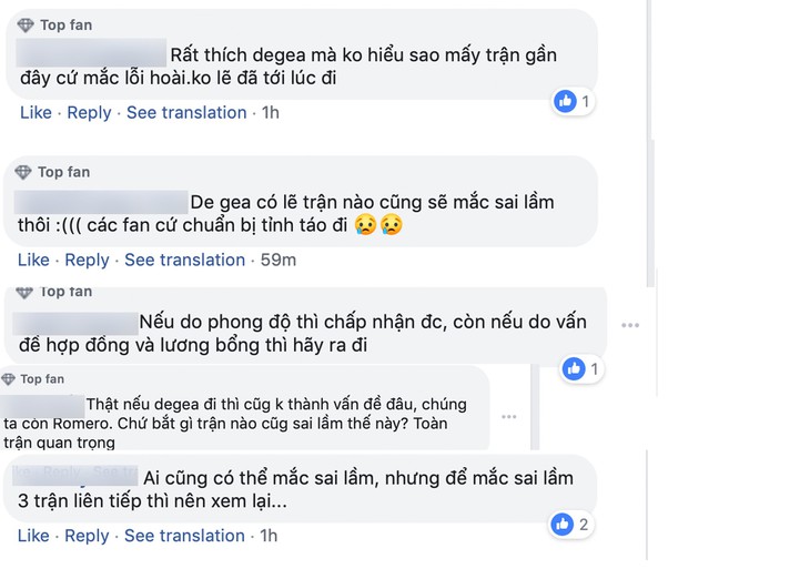 CĐV M.U hết kiên nhẫn với De Gea - Ảnh 6. CĐV M.U hết kiên nhẫn với De Gea - Ảnh 6.