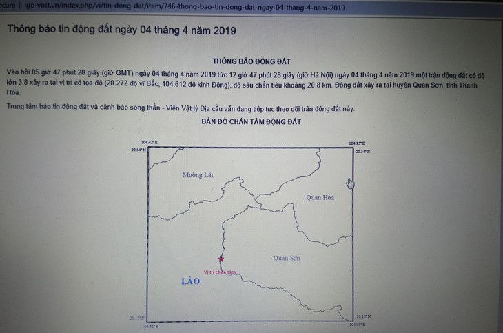 Nhiều xã vùng cao Quan Sơn nổ lớn trong lòng đất và rung lắc 3,8 độ richter - Ảnh 1. Nhiều xã vùng cao Quan Sơn nổ lớn trong lòng đất và rung lắc 3,8 độ richter - Ảnh 1.