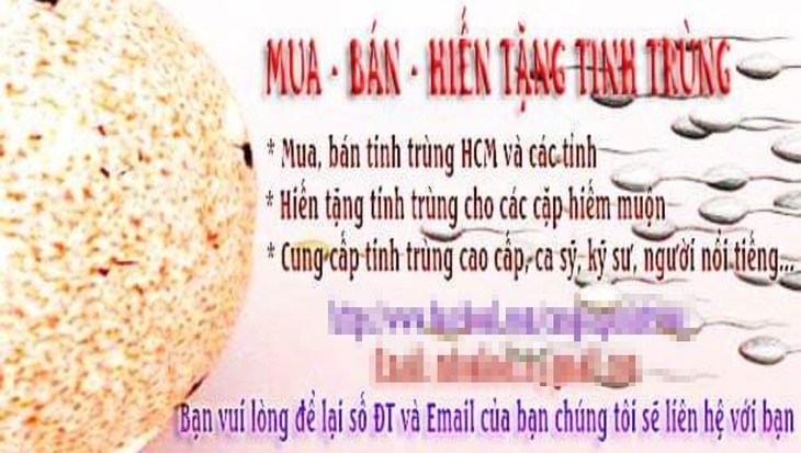 Mua bán tinh trùng bất chấp luật lệ - Ảnh 2.