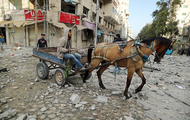 Đấu pháo kinh hoàng ở Dải Gaza - Ảnh 1.