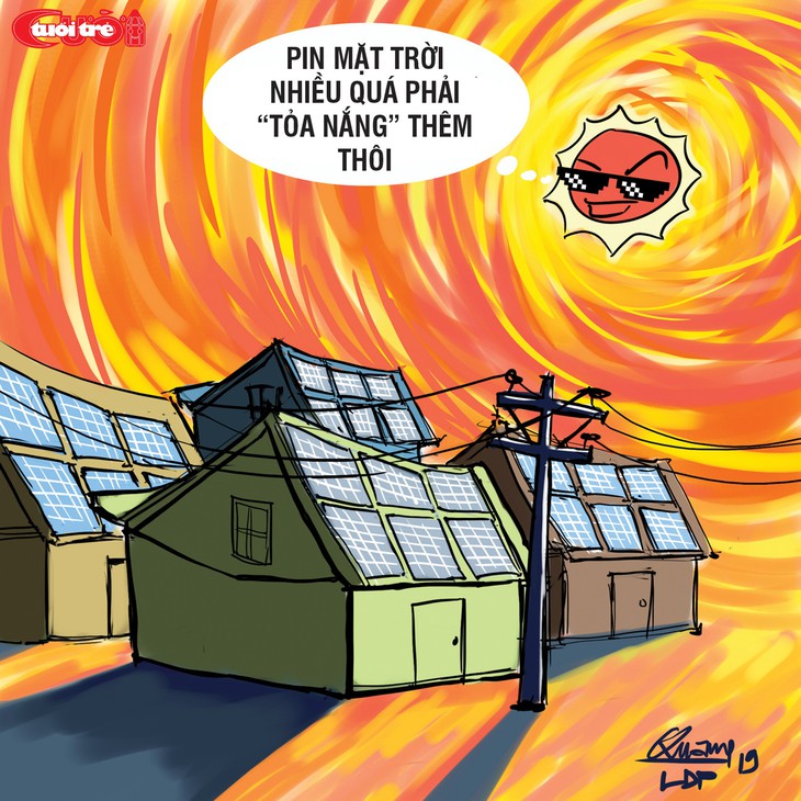 Biếm họa điện mặt giời - Ảnh 1. Biếm họa điện mặt giời - Ảnh 1.