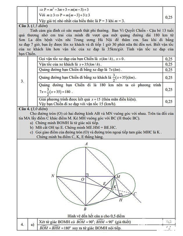 Nghệ An công bố đáp án môn toán, văn lớp 10 - Ảnh 3.