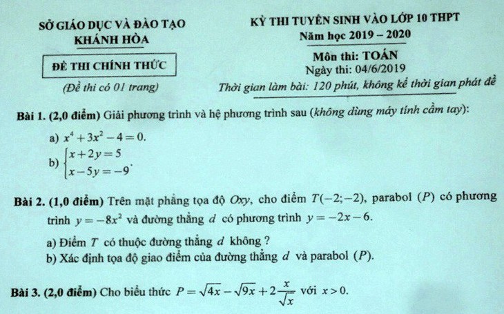 668 bài thi toán điểm 0, thầy cô phải nhận trách nhiệm của mình