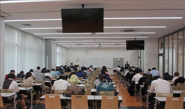 700 thí sinh Nhật thi năng lực tiếng Việt - Ảnh 1. 700 thí sinh Nhật thi năng lực tiếng Việt - Ảnh 1.