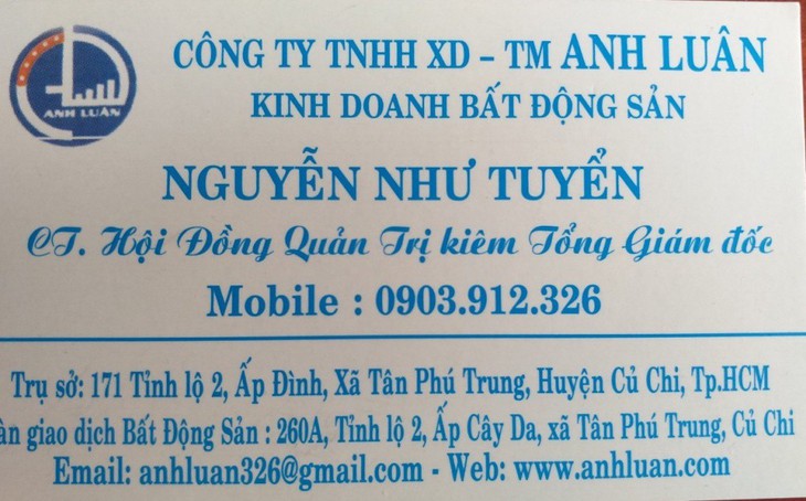 Công ty bất động sản Anh Luân: Chuyển nhượng đất vàng - Ảnh 5. Công ty bất động sản Anh Luân: Chuyển nhượng đất vàng - Ảnh 5.