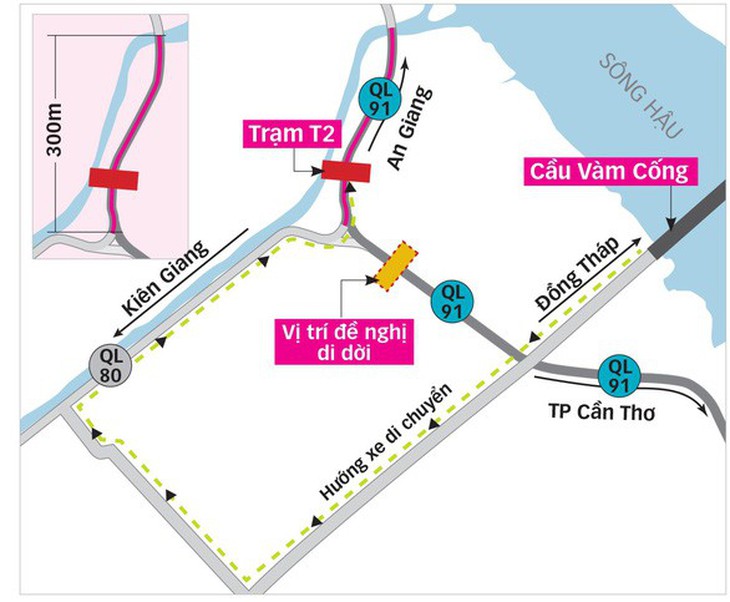 Xây dựng 2 phương án xử lý bất cập trạm thu phí T2 - Ảnh 1.