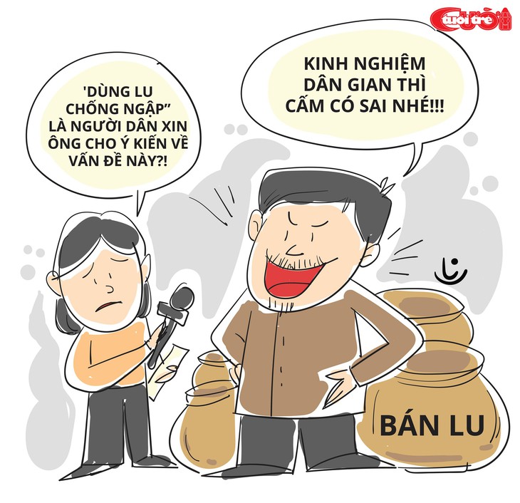 Giải pháp chống ngập bằng lu qua con mắt họa sĩ biếm - Ảnh 2.