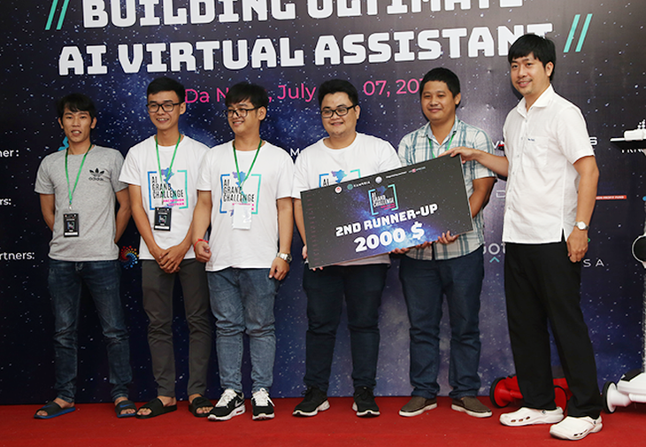 ĐH Duy Tân đoạt giải nhì tại Hackathon Vietnam AI Grand Challenge 2019 miền Trung - Ảnh 1. ĐH Duy Tân đoạt giải nhì tại Hackathon Vietnam AI Grand Challenge 2019 miền Trung - Ảnh 1.
