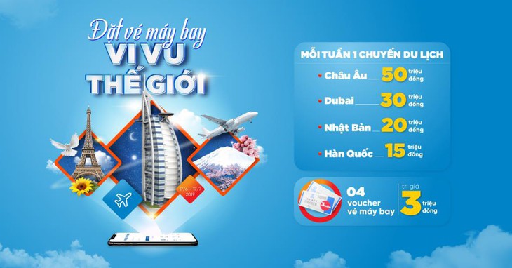 Đặt vé máy bay trên ứng dụng ngân hàng, nhận ưu đãi khủng - Ảnh 2.