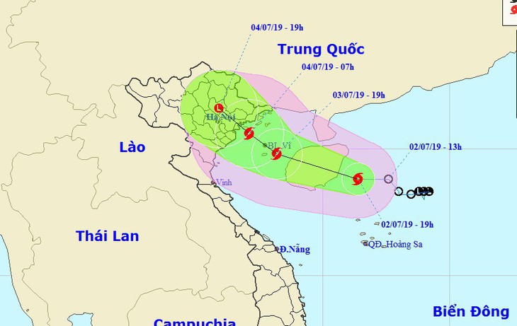 Áp thấp mạnh thành bão, cách đất liền Quảng Ninh - Hải Phòng 500km - Ảnh 1.