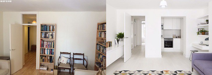 Căn hộ 2 phòng ngủ lột xác hoàn toàn sau cải tạo - Ảnh 1. Căn hộ 2 phòng ngủ lột xác hoàn toàn sau cải tạo - Ảnh 1.