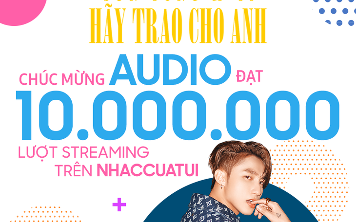 Hãy trao cho anh của Sơn Tùng M-TP lập kỷ lục 10 triệu lượt nghe trên NhacCuaTui