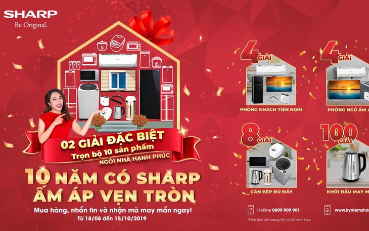 Sharp khuyến mại lớn dịp kỷ niệm 10 năm thành lập