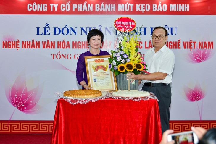 Tổng giám đốc công ty Bánh kẹo Bảo Minh nhận danh hiệu Nghệ nhân - Ảnh 1. Tổng giám đốc công ty Bánh kẹo Bảo Minh nhận danh hiệu Nghệ nhân - Ảnh 1.