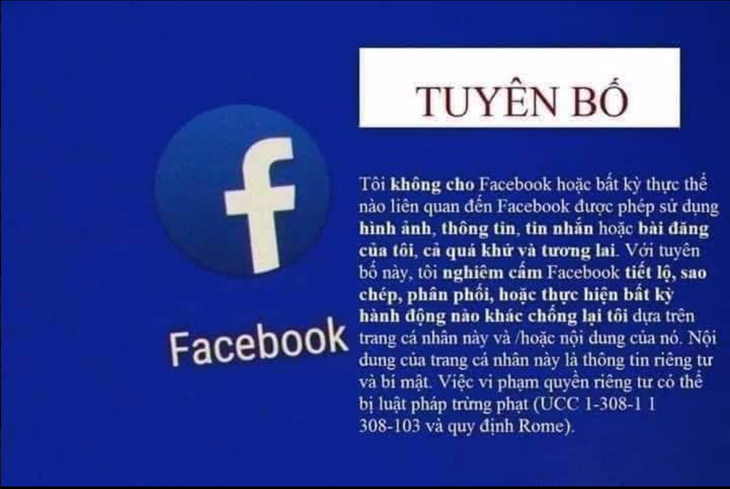 Lại tuyên bố Facebook’ để bảo mật thông tin cá nhân - Ảnh 1.