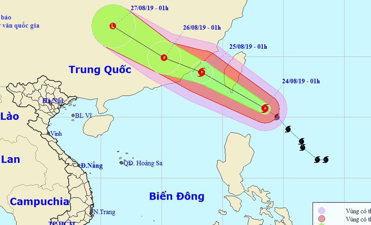 Bão Bailu giật cấp 12 đi vào Trung Quốc, Hà Tĩnh - Quảng Trị mưa lớn - Ảnh 1.