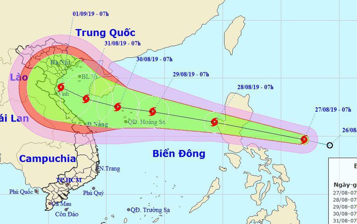 Bão sắp vào biển Đông, Nam Bộ gia tăng mưa dông - Ảnh 1.