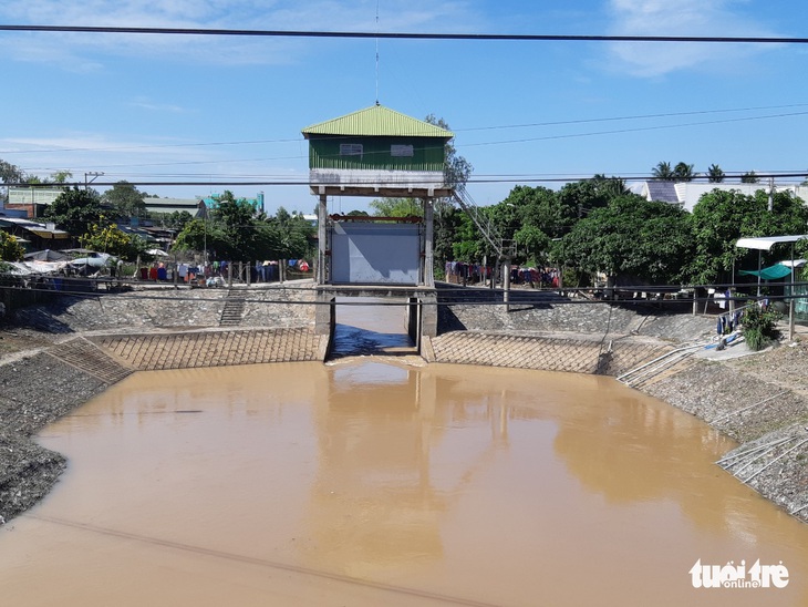 Lũ rón rén về nhờ mưa bão, cá tôm rất ít - Ảnh 1.